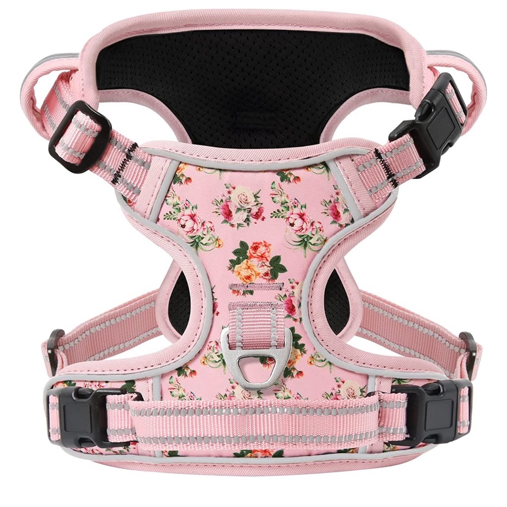 Timos No Pull Dog Harness, Metal Leash Clips Soft Padded Vest for X-Small Dogs
